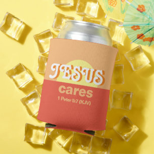Jesus Cares. 1 Peter 5.7 (KJV) - Dosenkühler