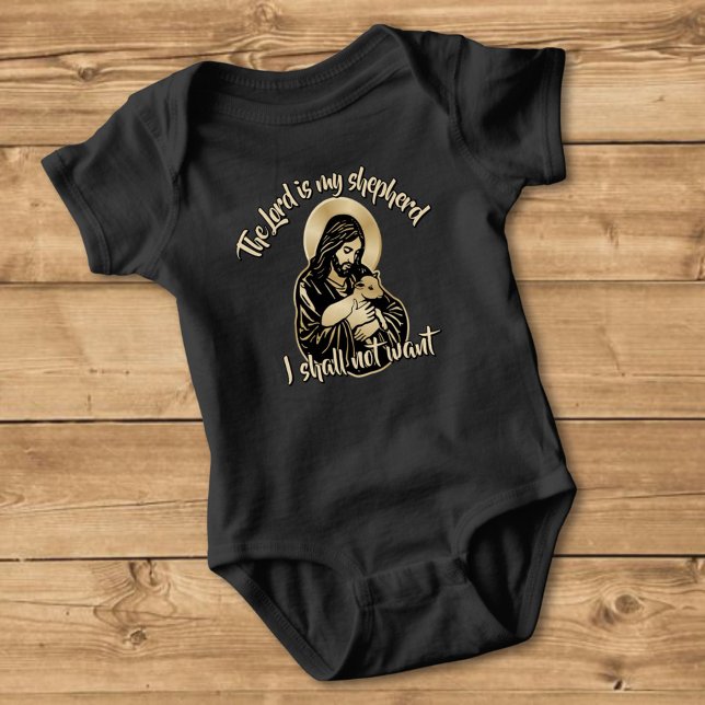 Jesus Caring Shepherd Baby Strampler (Von Creator hochgeladen)