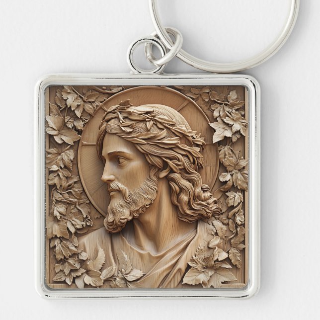 Jesus Carving Schlüsselanhänger (Vorne)