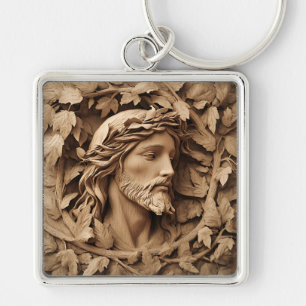 Jesus Carving Schlüsselanhänger