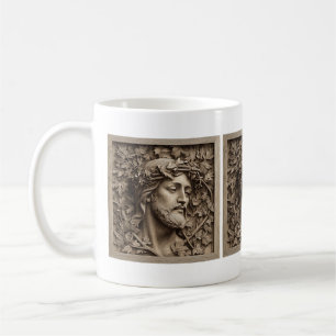 Jesus Carving Tasse