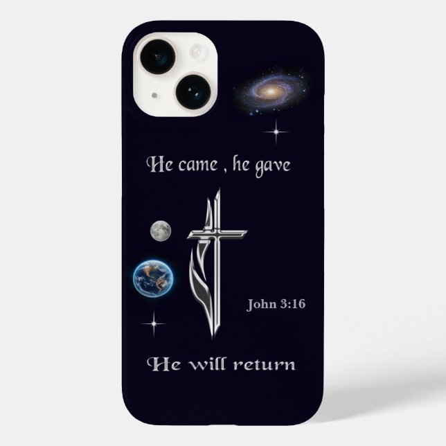 Jesus Case-Mate iPhone 14 Hülle (Rückseite)