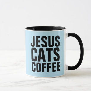 JESUS CATS COFFEE MUGS TASSE