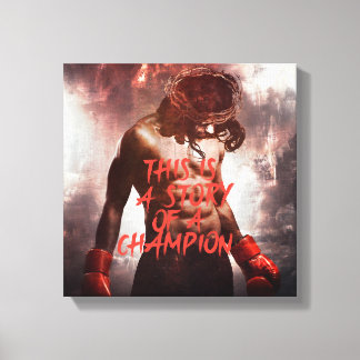 Jesus Champion Canvas Print Leinwanddruck