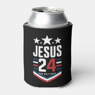 Jesus Christ 2024 Präsident USA Wahlen Politische Dosenkühler