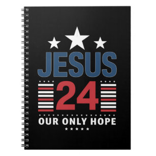 Jesus Christ 2024 Präsident USA Wahlen Politische Notizblock