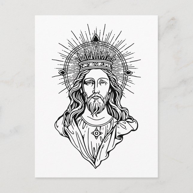 Jesus Christ Art Postkarte (Vorderseite)