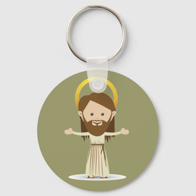 Jesus Christ Button Schlüsselanhänger (Vorderseite)