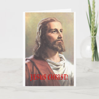 JESUS CHRIST! carte de noël superstar