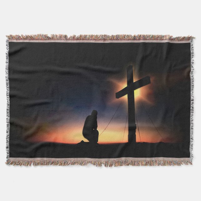 Jesus Christ Crucifixes Cross Decke (Vorderseite)