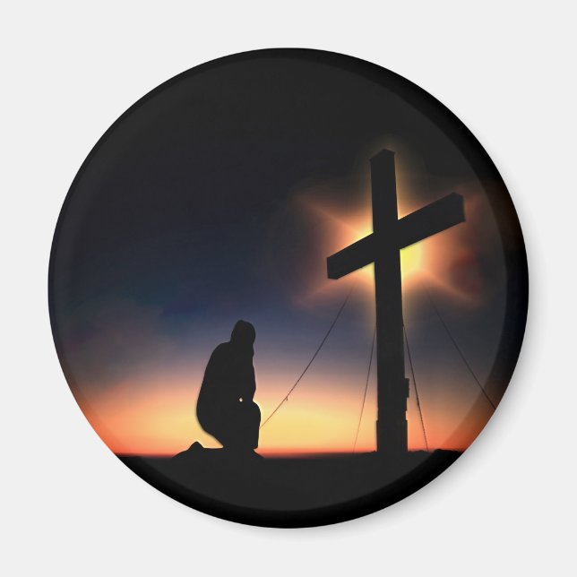 Jesus Christ Crucifixes Cross Magnet (Vorne)