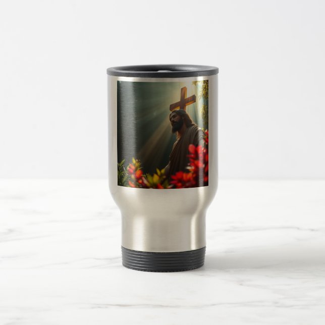 Jésus-Christ dans la Mug de Voyage Jardin (Centre)