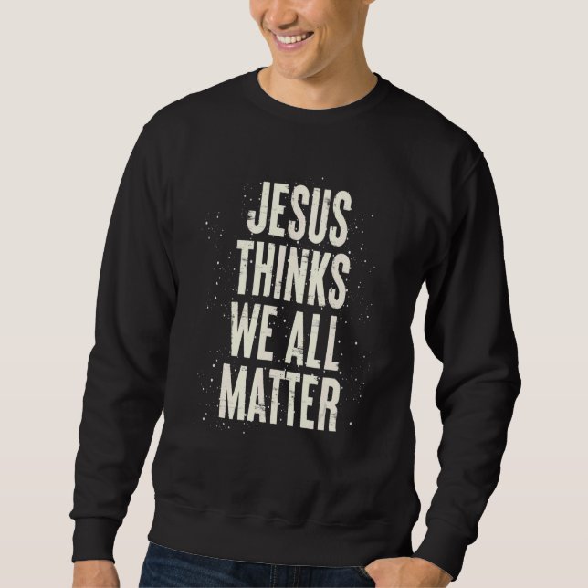 Jesus Christ Devotee Christlich America Christiani Sweatshirt (Vorderseite)