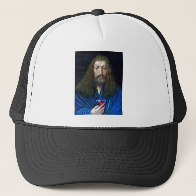 JESUS CHRIST, DIE CHALITÄT IN EMMAUS TRUCKERKAPPE (Vorderseite)