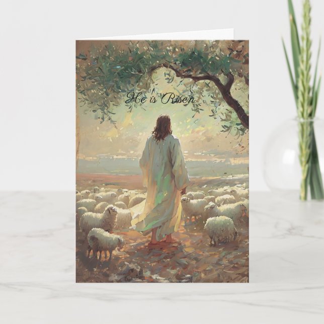 Jesus Christ Easter Religious Chisrian Karte (Vorderseite)