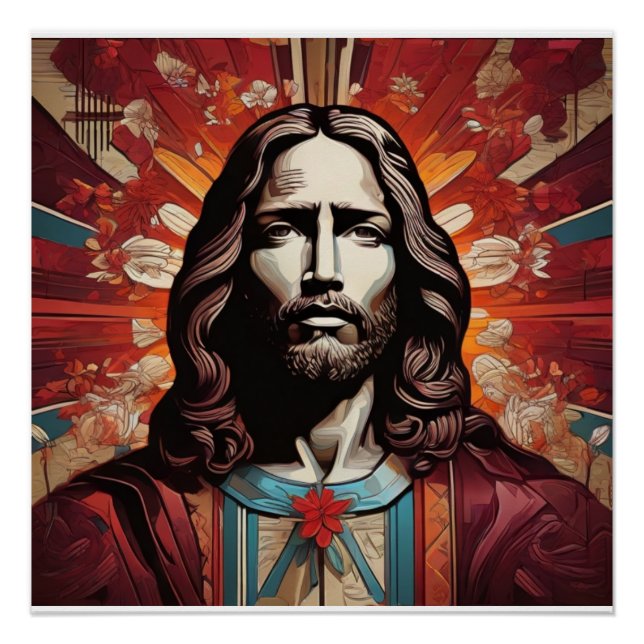 Jésus Christ en Pop Art et Art Déco (Devant)