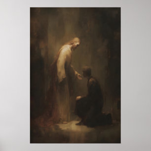 Jésus-Christ guérissant un homme, Art mural chréti