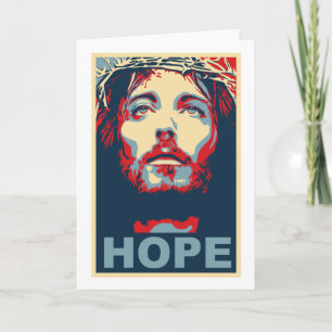 Jesus Christ Hope Feiertagskarte