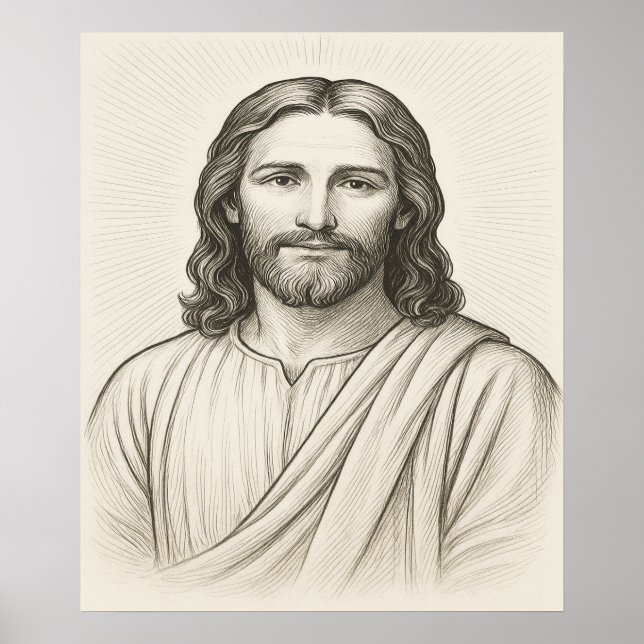 Jesus Christ Illustration™ LDS Art Poster (Vorne)