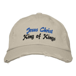 Jesus Christ King of Kings Cap Bestickte Baseballkappe