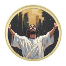 Jesus Christ Our Savior | Black and Gold
