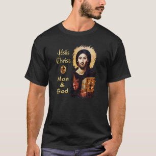 Jesus Christ Pantocrator Mann & Gott Katholik T-Shirt