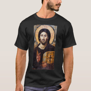 Jesus Christ Pantocrator Sinai Orthodo Christlich  T-Shirt