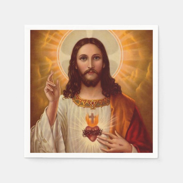 Jesus Christ Paper Napkins Serviette (Vorderseite)