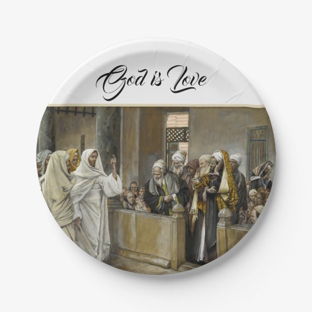 Jesus Christ Paper Tellers Pappteller (Vorderseite)