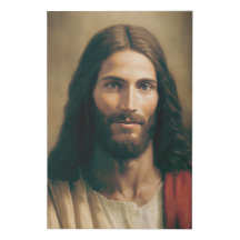 Jesus Christ Portrait - Imitate Leinwand 24x36