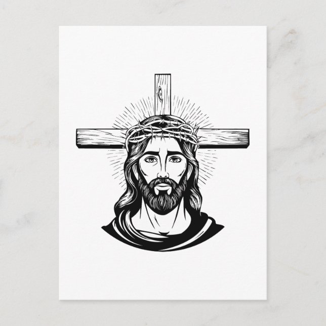 Jesus Christ Postkarte (Vorderseite)
