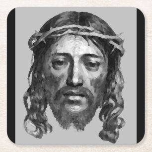 JESUS CHRIST RECHTECKIGER PAPPUNTERSETZER