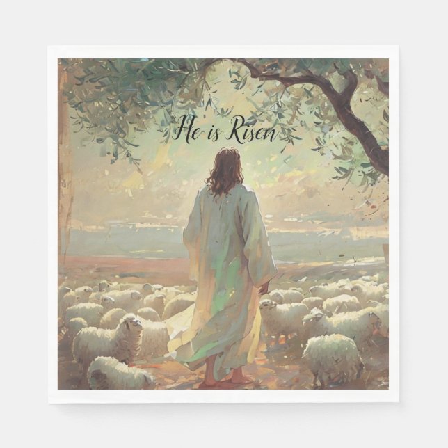 Jesus Christ Religious Easter Catholic  Serviette (Vorderseite)