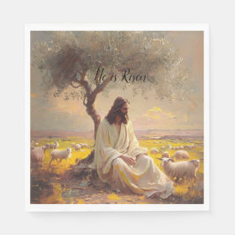 Jesus Christ Religious Easter Catholic  Serviette
