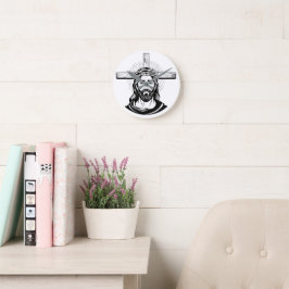 Jesus Christ Runde Wanduhr