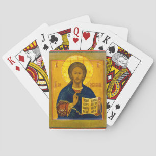 Jesus Christ Russisches Symbol Spielkarten