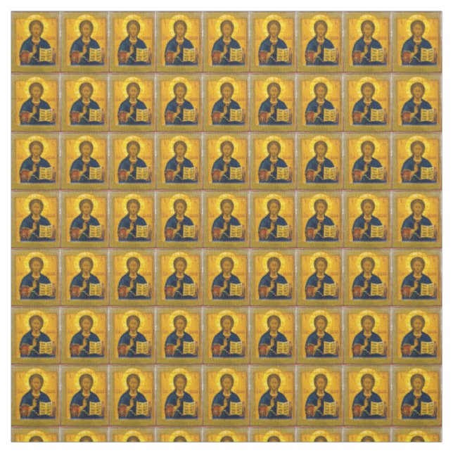 Jesus Christ Russisches Symbol Stoff (Muster)