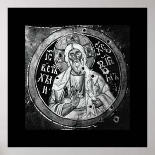 Jesus Christ - Schwarz-Weiß-Zeitschrift Poster
