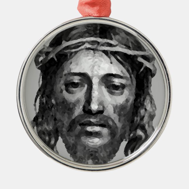 JESUS CHRIST SILBERNES ORNAMENT (Vorne)