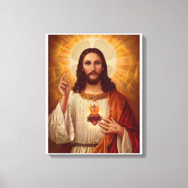 Jesus Christ Stretched Canvas Print Leinwand (Vorderseite)
