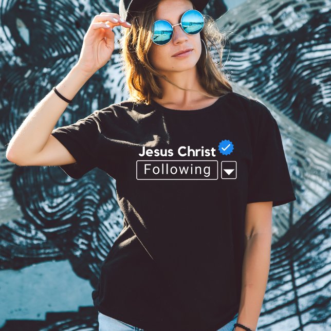 Jésus Christ suivant la Bible Foi Femmes TShirt (Créateur téléchargé)