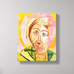 Jésus-Christ sur la toile du prêtre supérieur Impr