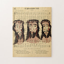 Jesus Christ Thorn Crown Folk Art Malerei