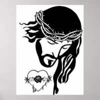 Jesus Christ Thorns Blutung Herzkunst