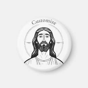 Jesus Christ Thunder_Cove Magnet