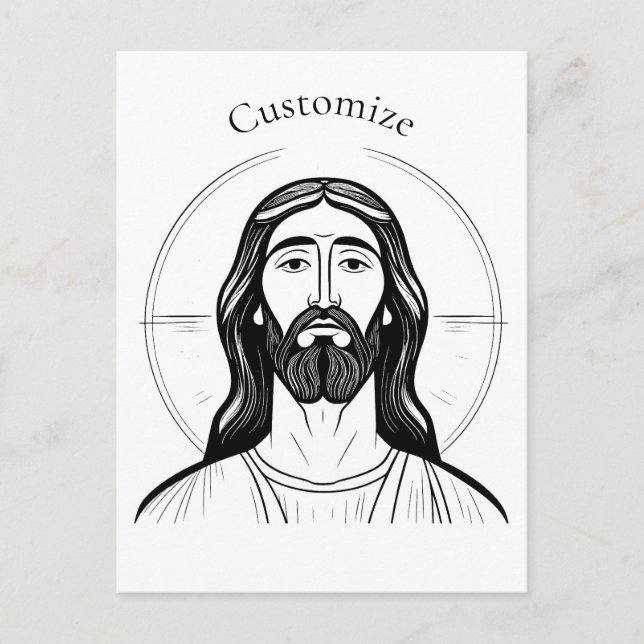 Jesus Christ Thunder_Cove Postkarte (Vorderseite)