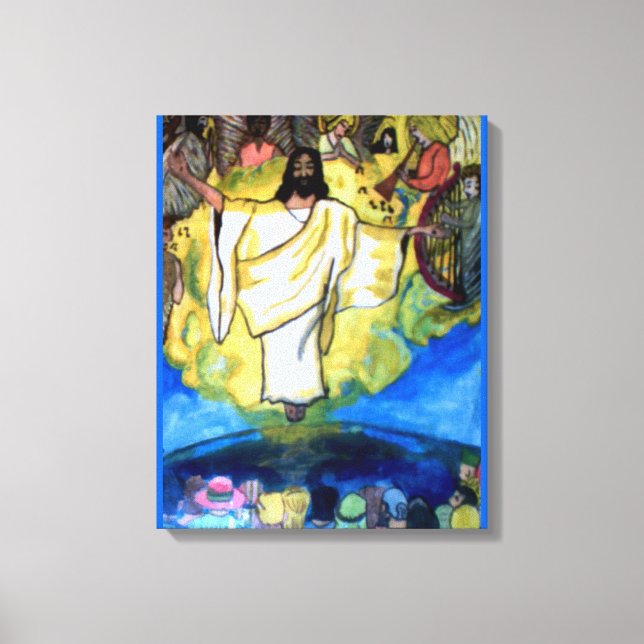 JESUS-CHRISTENRÜCKKEHR, DIE RAPTURE. Leinwand (Vorderseite)