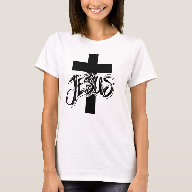 "JESUS" Christian men T-Shirt (Devant)