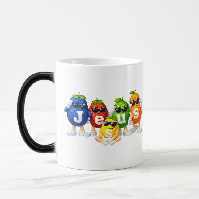 JESUS - Christian Verwandlungstasse (Links)