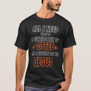 Jesus Christlich Coffee lustige Puppengestaltung T-Shirt